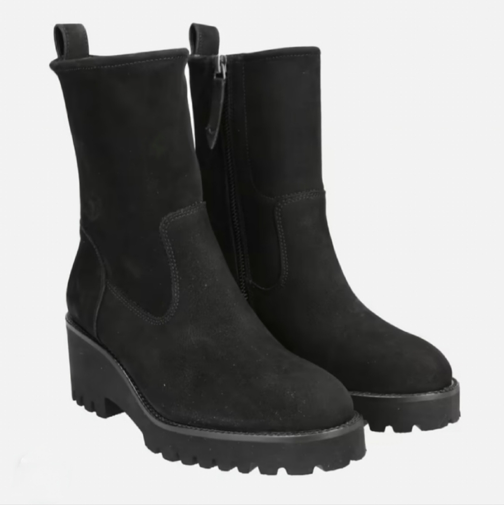 NEW Paul Green Women's Leather Ankle boots - Black size 8.5